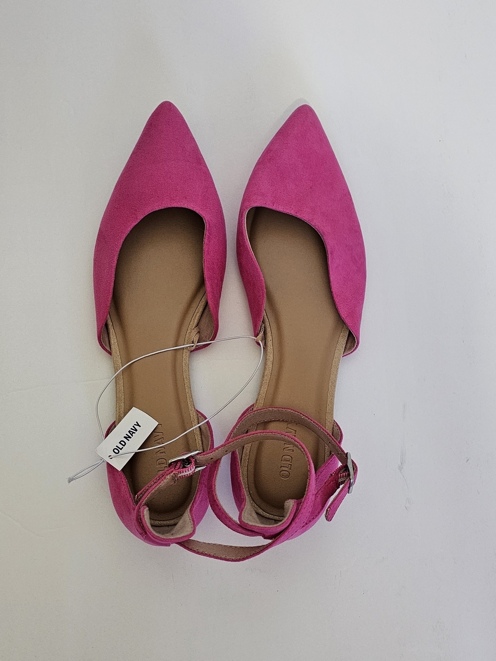 Old Navy Pink Pointed-Toe Ankle Strap Flats - Picture 3 of 5